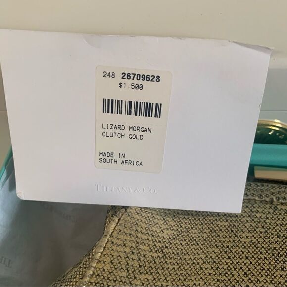 Tiffany & Co. Lizard Morgan Clutch - Gold - Picture 11 of 11